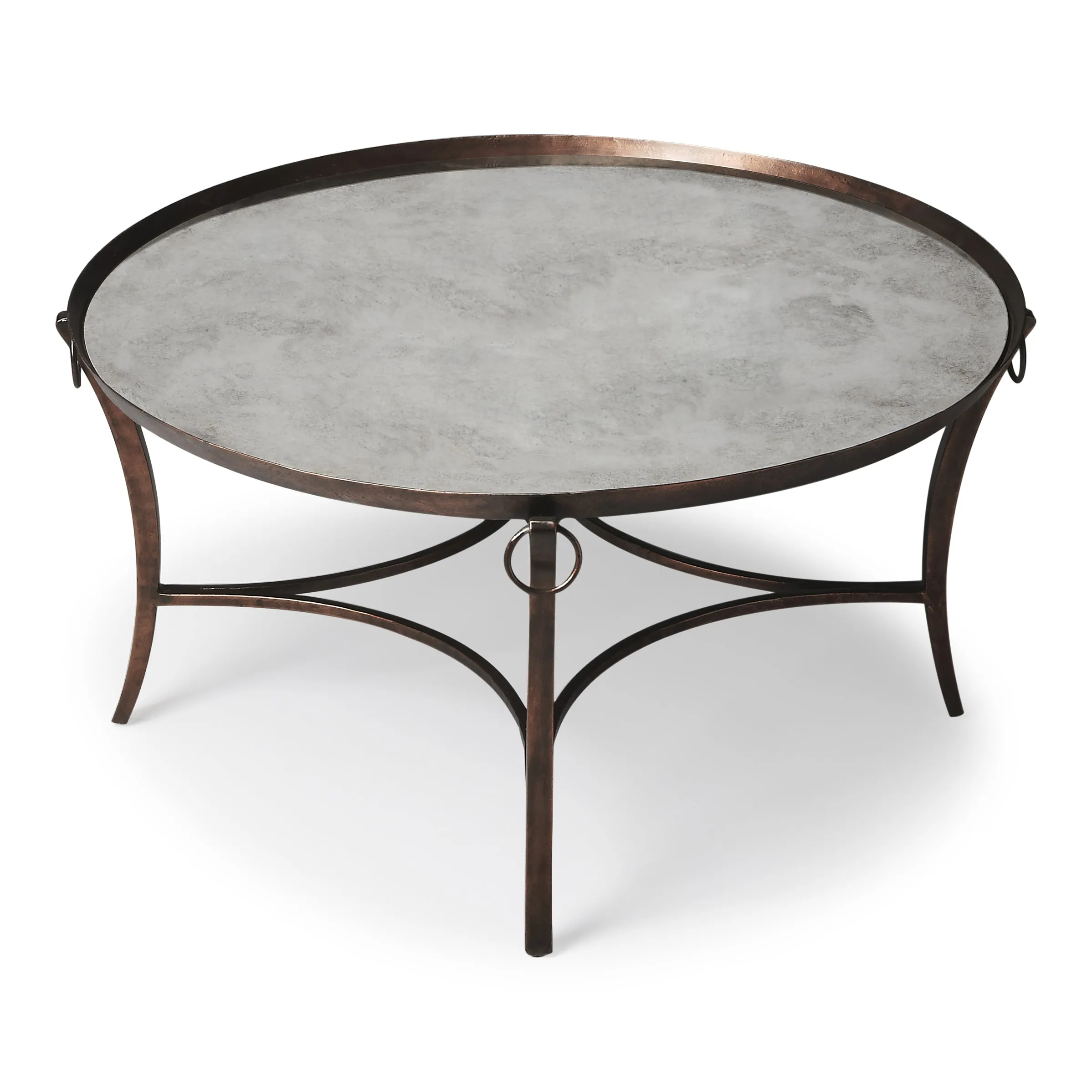 Marilyn Metal & Mirrored Coffee Table in Copper  1289025