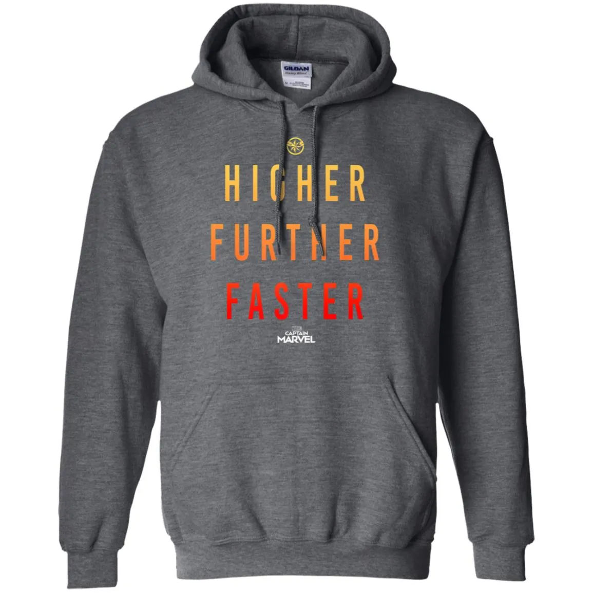 Marvel Captain Marvel Movie Higher Faster Pullover Hoodie Sweatshirt