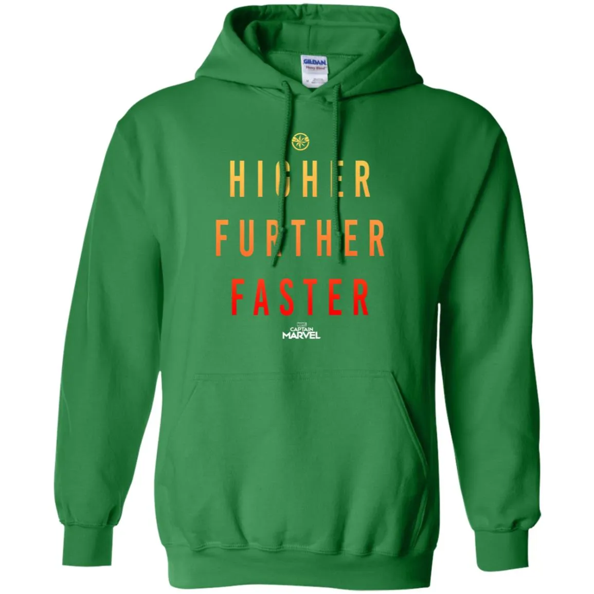 Marvel Captain Marvel Movie Higher Faster Pullover Hoodie Sweatshirt