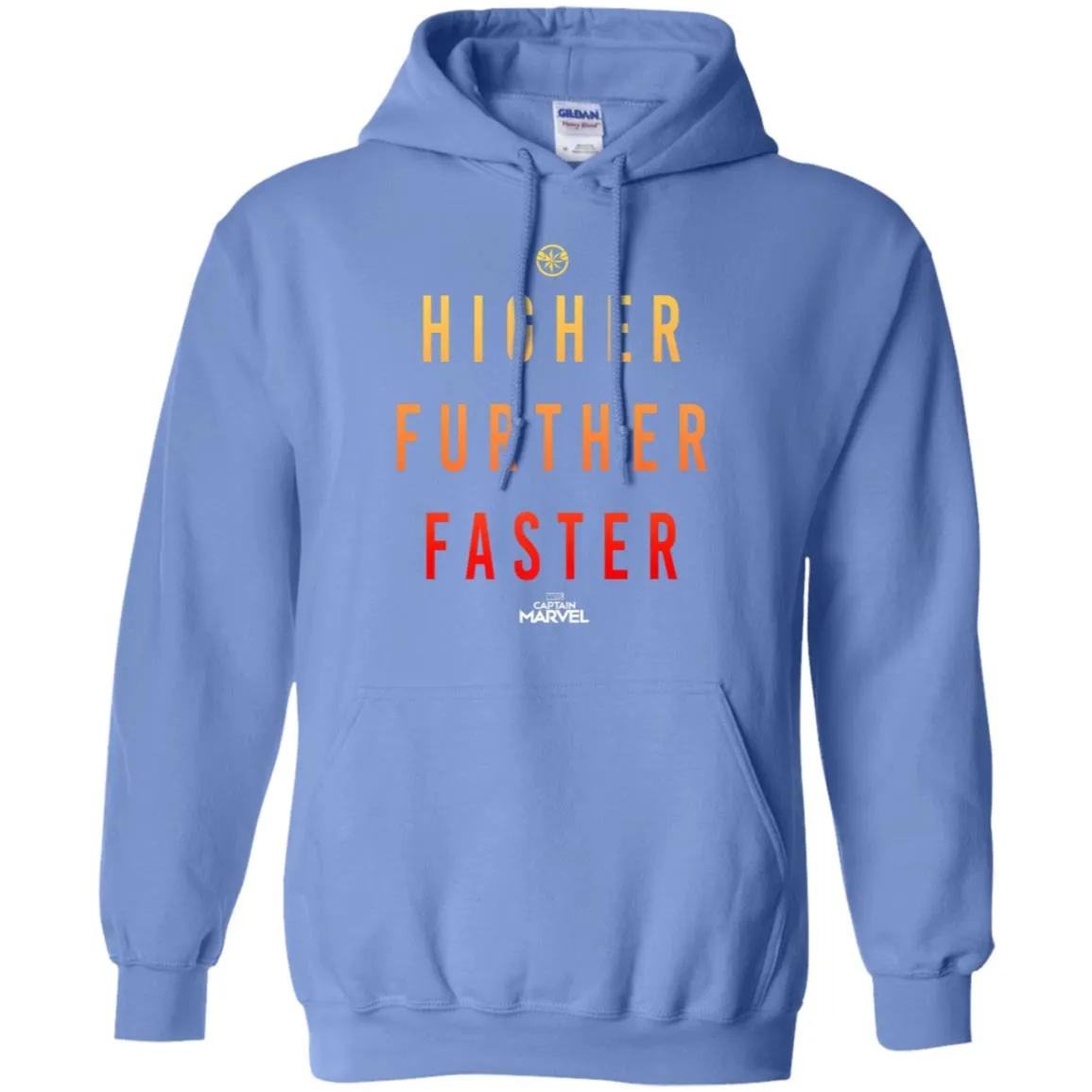 Marvel Captain Marvel Movie Higher Faster Pullover Hoodie Sweatshirt