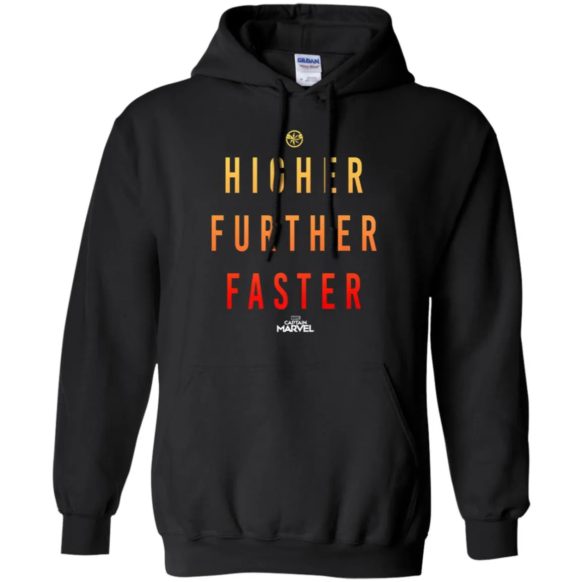 Marvel Captain Marvel Movie Higher Faster Pullover Hoodie Sweatshirt