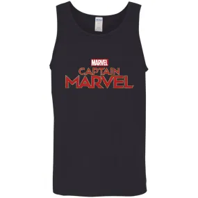 Marvel Captain Marvel Movie Logo Red Men Cotton Tank