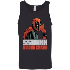 Marvel Deadpool Shhh No One Cares Whisper Men Cotton Tank