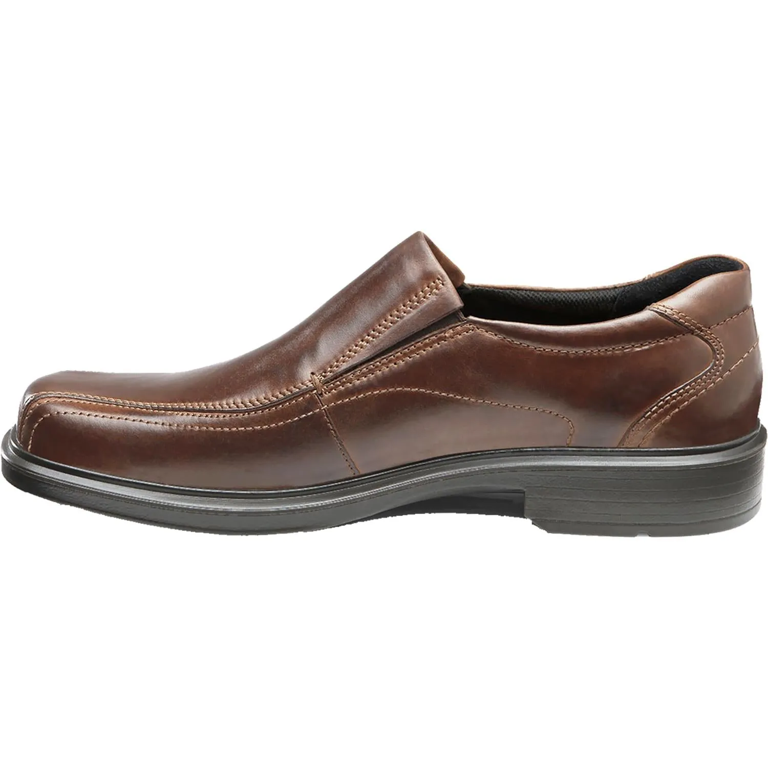 Men's Ecco Helsinki Bike Toe Slip-On Cocoa Brown Leather