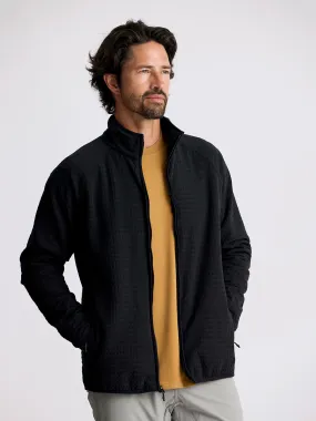 Men's Gridback Fleece Jacket - Black