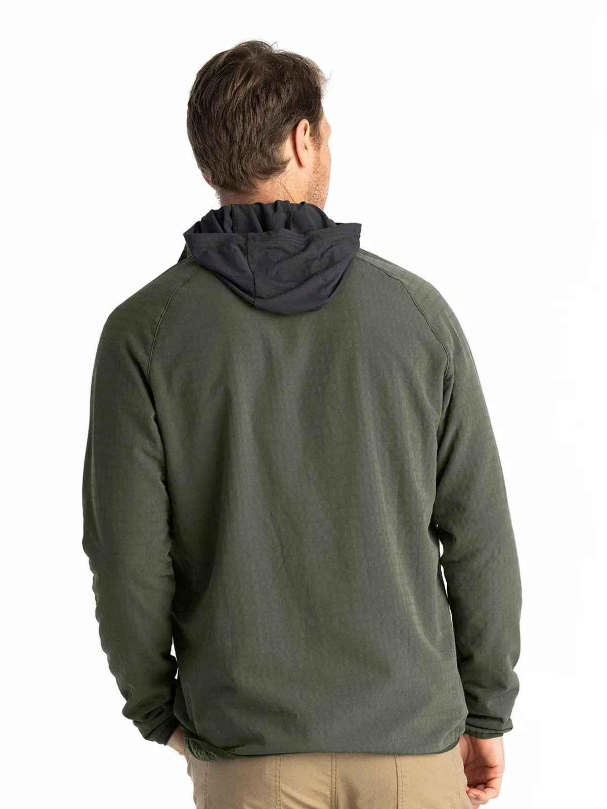 Men's Gridback Fleece Jacket - Dark Olive