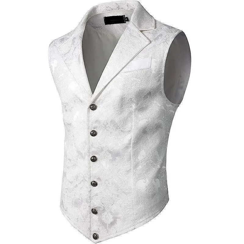 Men's Victorian Suit Vest Waistcoat Men's Casual Vest Evening Attire