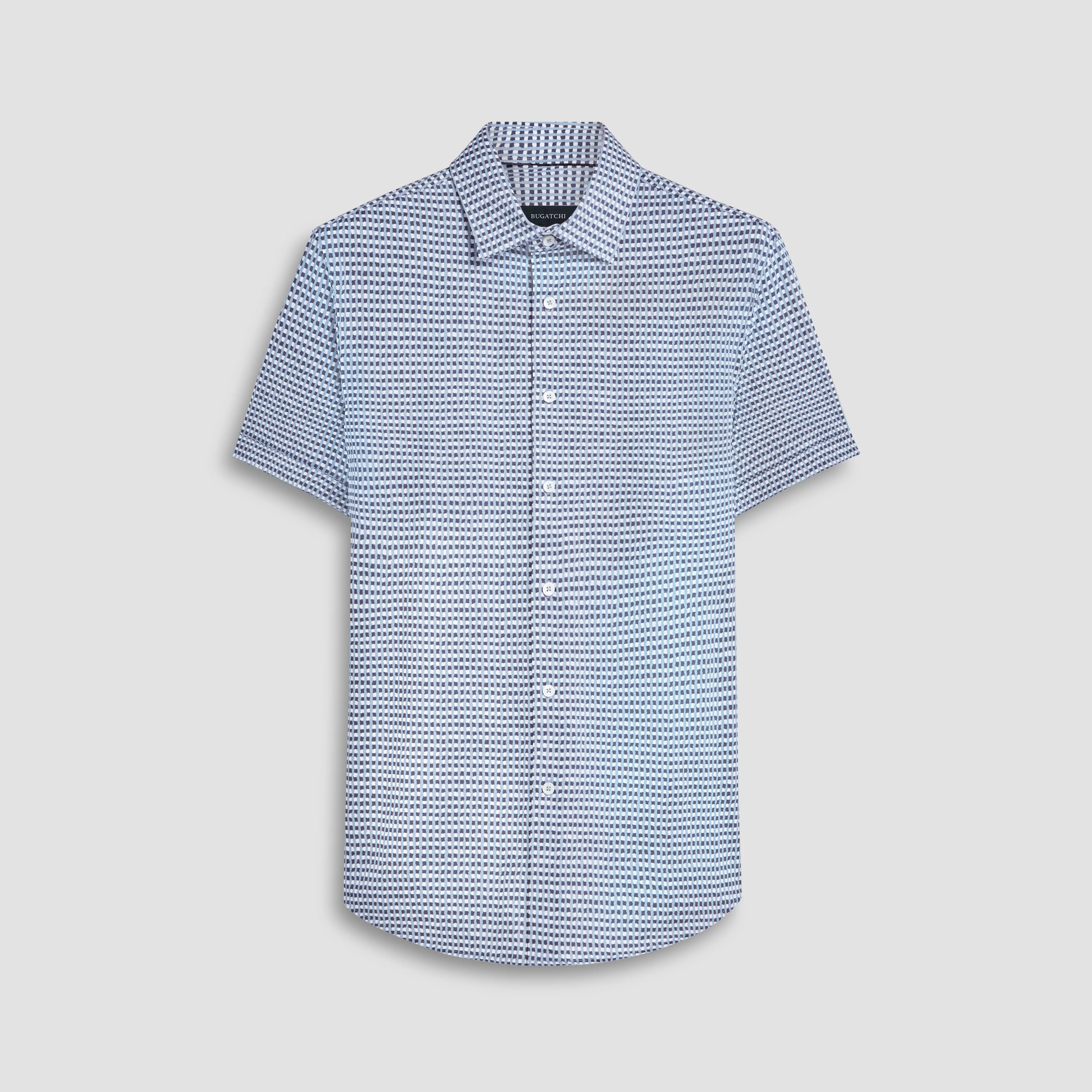 Miles Asymmetric Check OoohCotton Short Sleeve Shirt