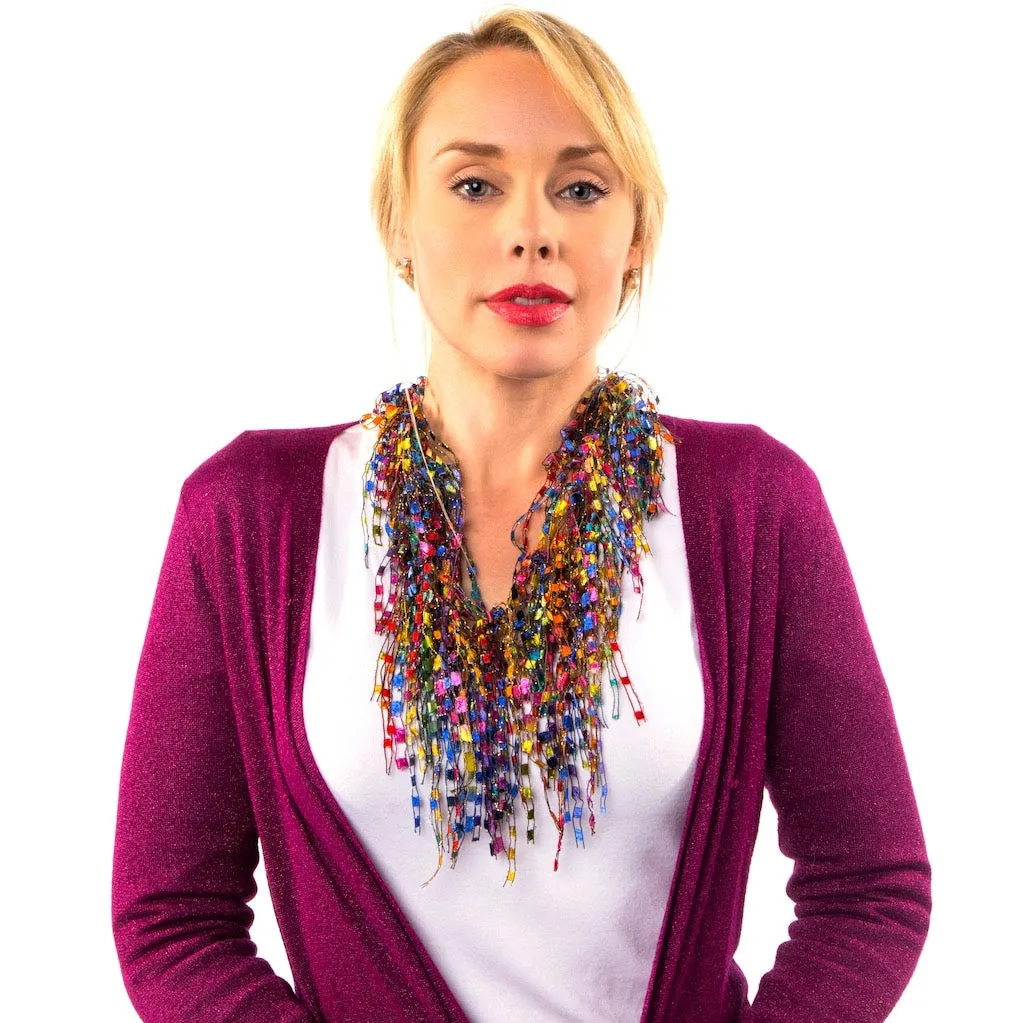 MultiColor Statement Necklace Scarf