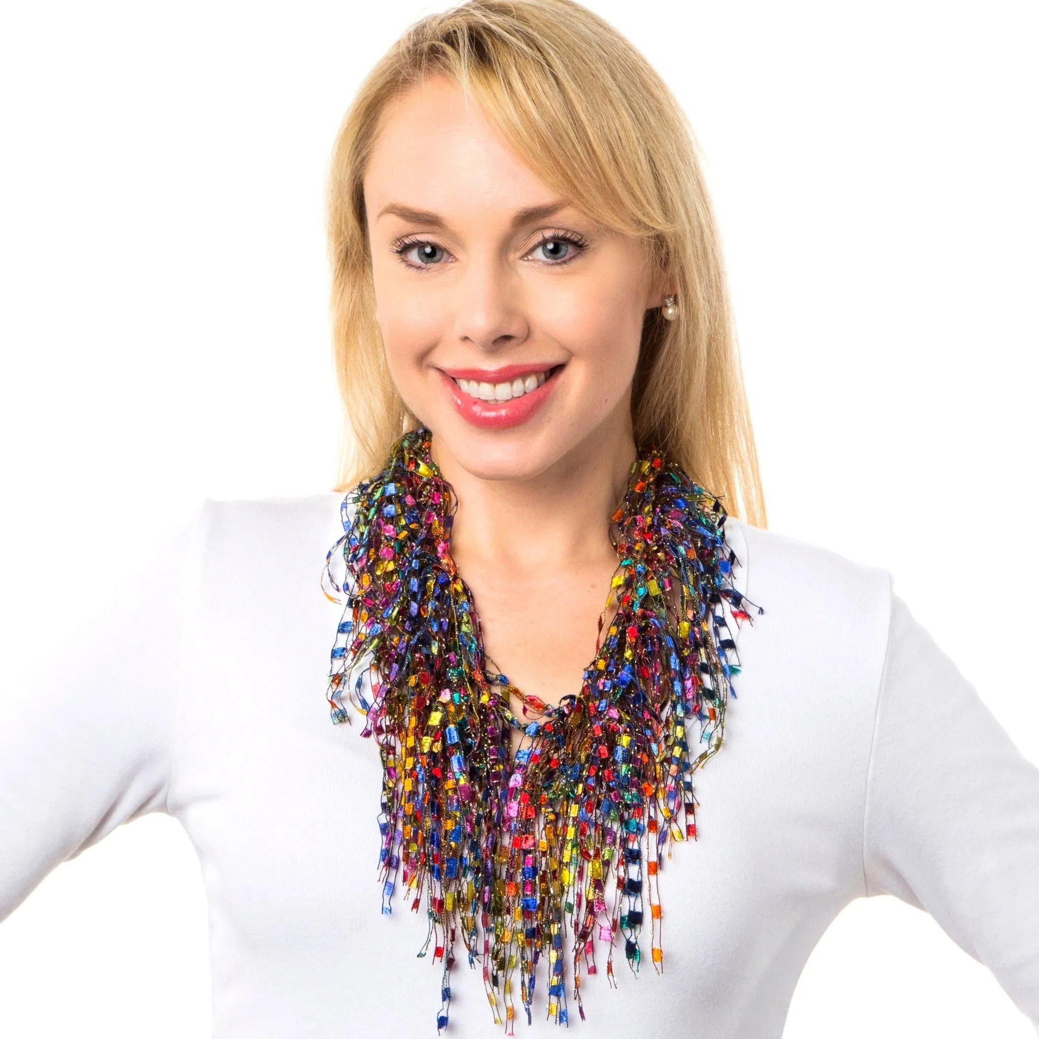 MultiColor Statement Necklace Scarf