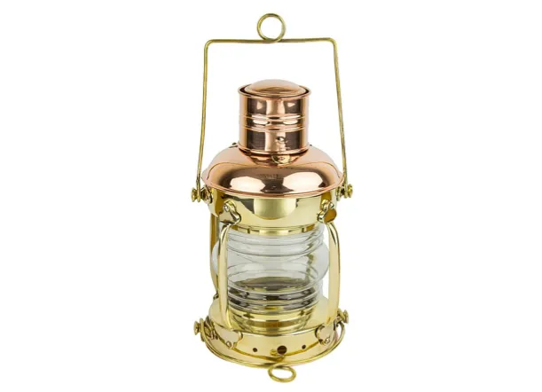 Nauticalia Brass & Copper Anchor Lamp -  Electric