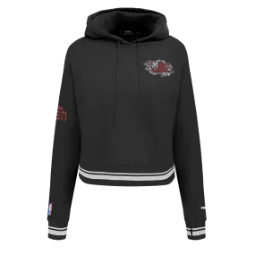 NCAA UNIVERSITY OF SOUTH CAROLINA CLASSIC WOMEN'S RIB FLC PO HOODIE (BLACK)