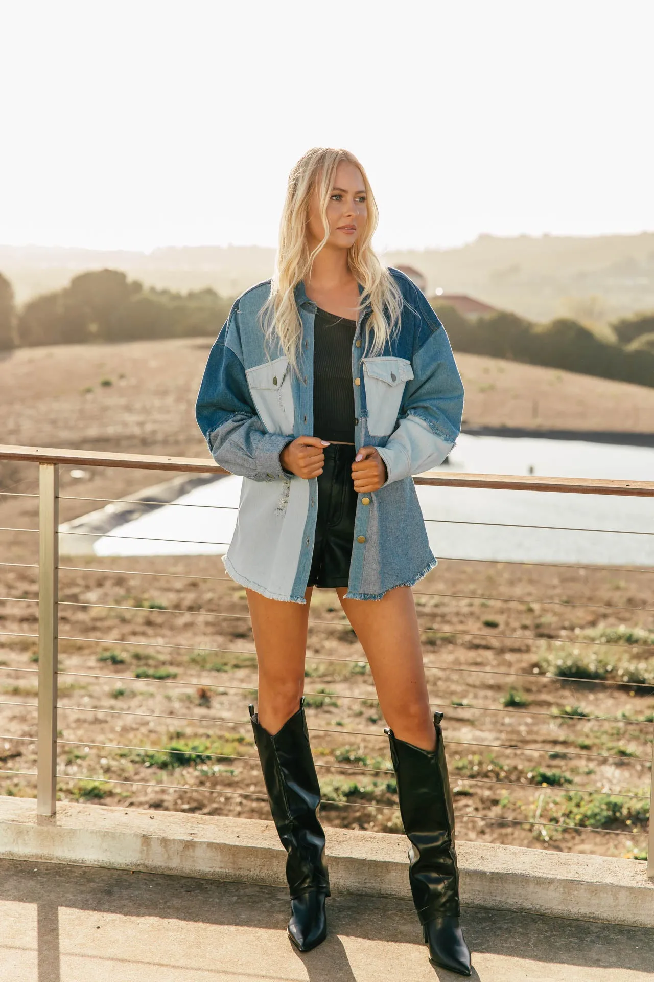 NEW!! The Bailey Denim Shacket