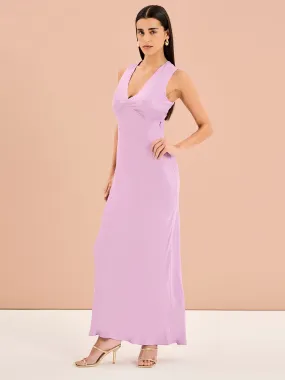 Nova Tie Back Dress in Lilac