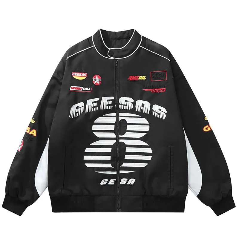 PopFlying Racing Winter Jacket Number 8