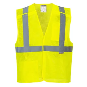 PORTWEST® 5 Point Breakaway Hi Vis Safety Vest - ANSI Class 2 - US384