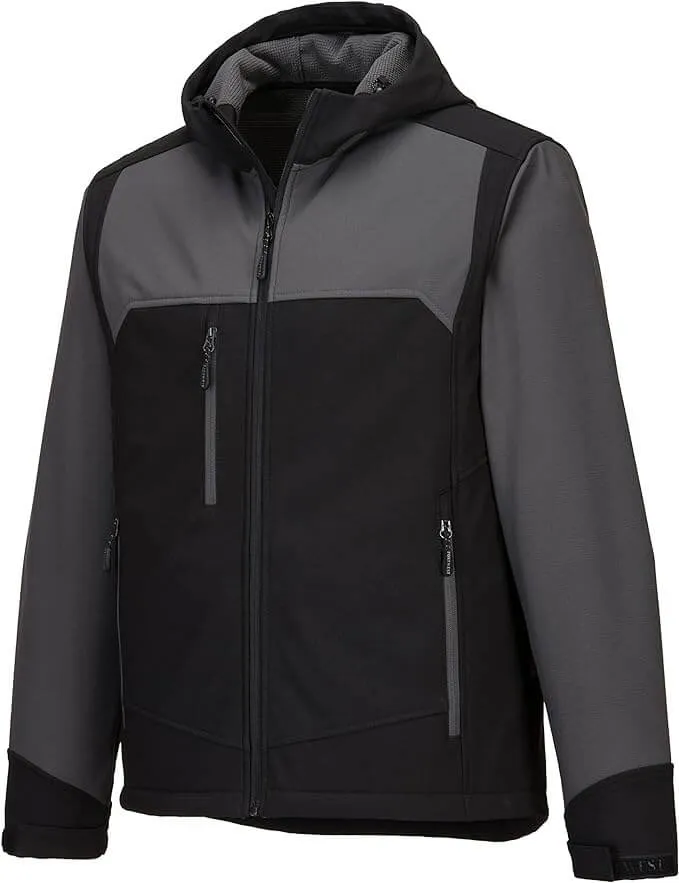 Portwest KX362 - KX3 Hooded Softshell Gray/Black