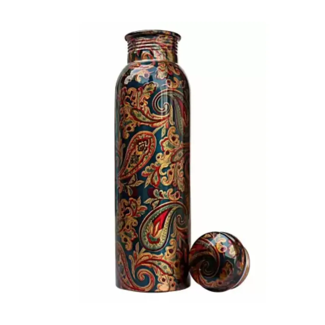 Printed Copper Water Bottle, (1000 ML)