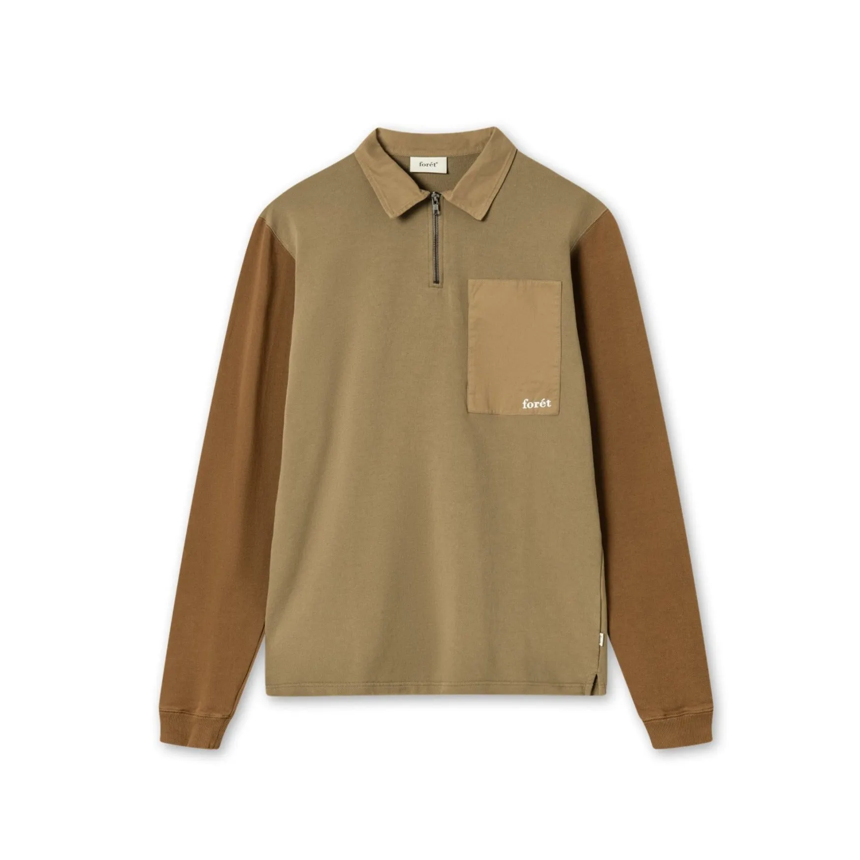 Rattle Half Zip (Burnt Khaki)