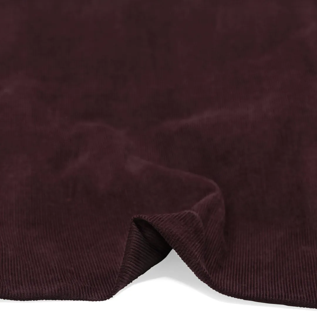 Remnant - 70cm - Fine Cotton Corduroy - Boysenberry