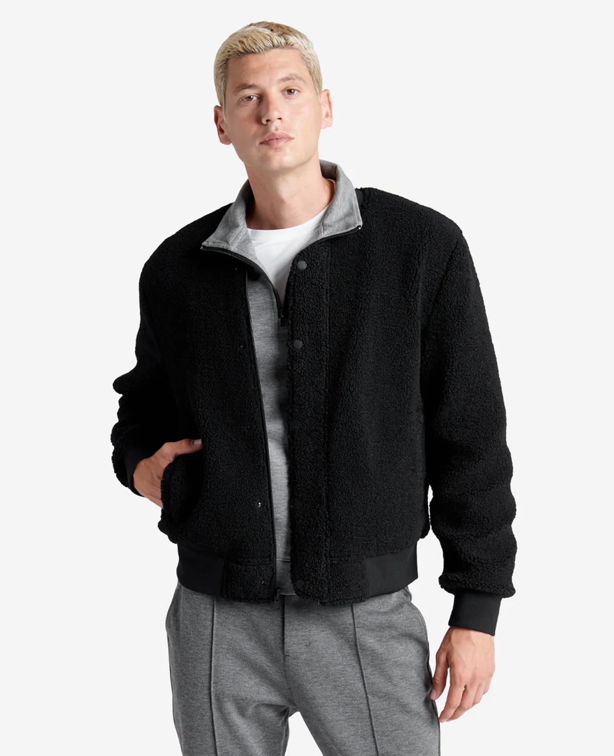 Reversible Sherpa Bomber Jacket