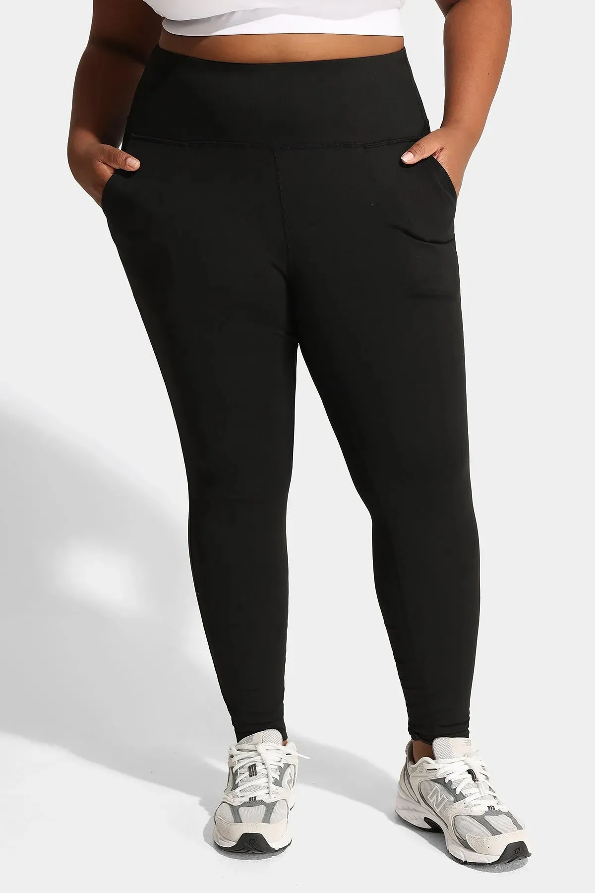 Ritera Solid High Waisted Shaping Pants with Pockets