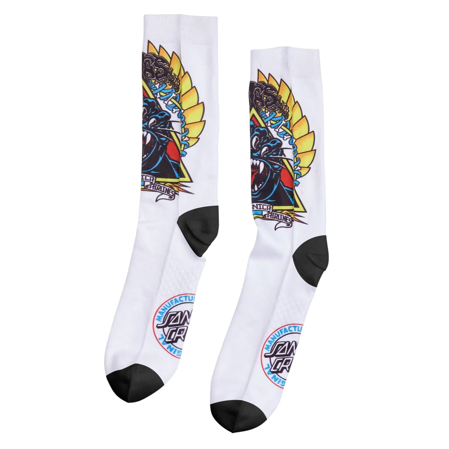 SANTA CRUZ NATAS SCREAMING PANTHER CREW SOCKS