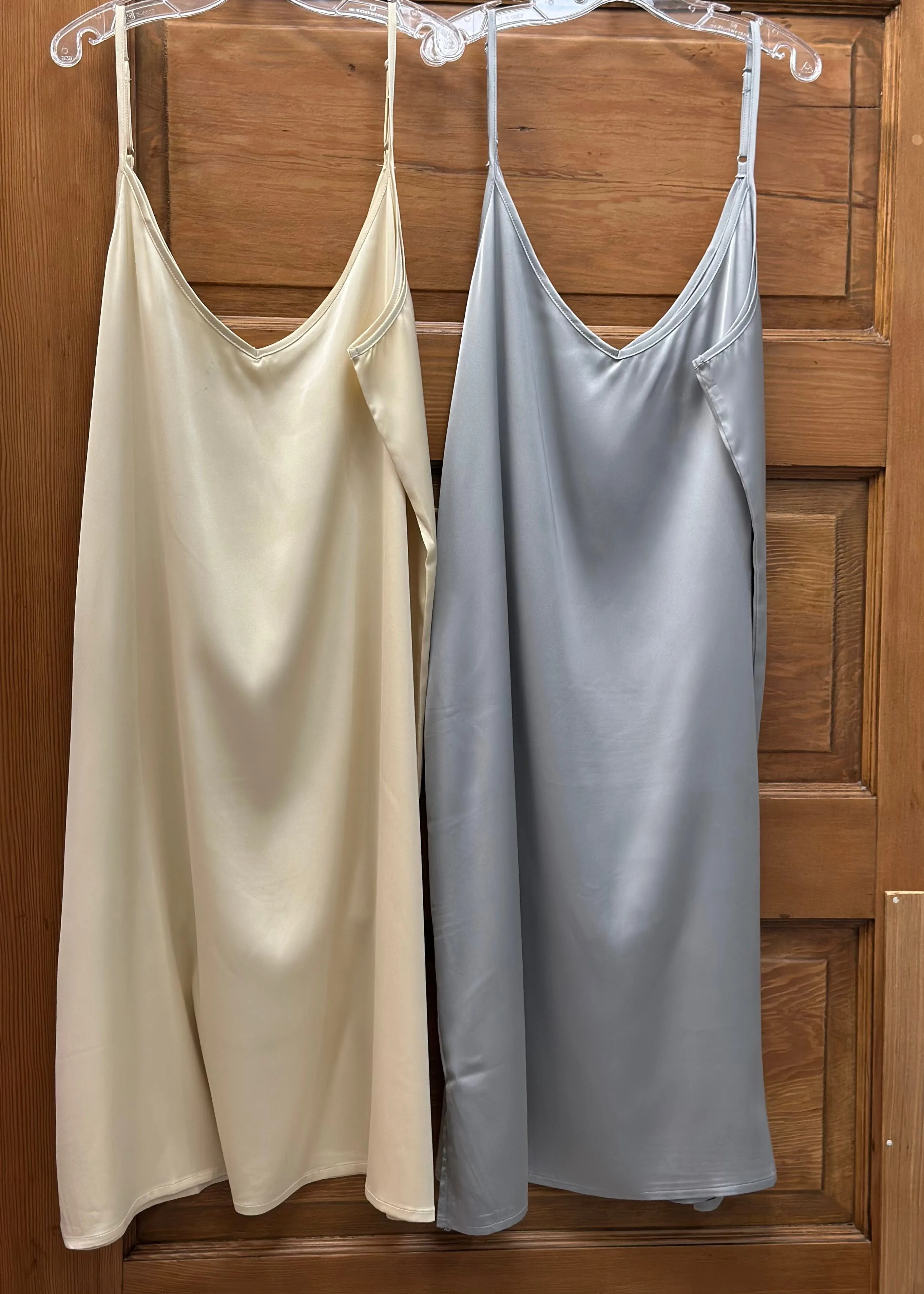 Satin Charmeuse Slip Dress