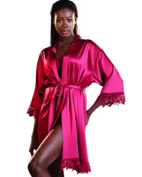 Satin Long Sleeve Baby-Doll Robe