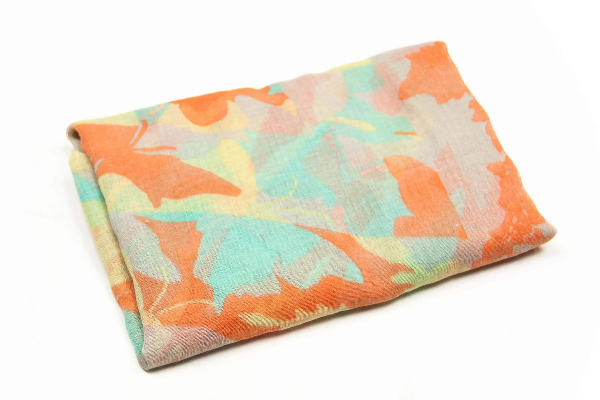 Scarf / Orange Mint Yellow / Unisex