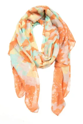 Scarf / Orange Mint Yellow / Unisex