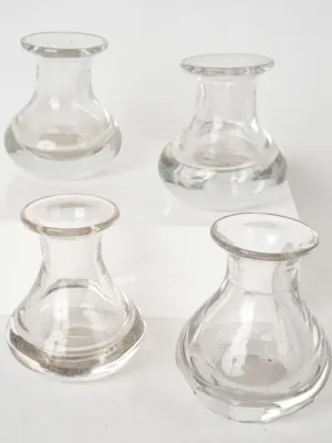 Set of Four Late 19th-Century Blown Glass Absinthe Topettes 3¼"