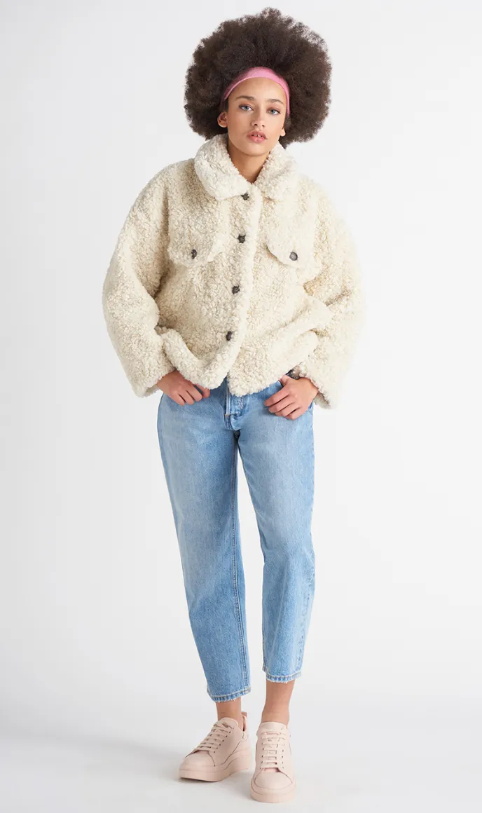 Sherpa Jacket - Cream