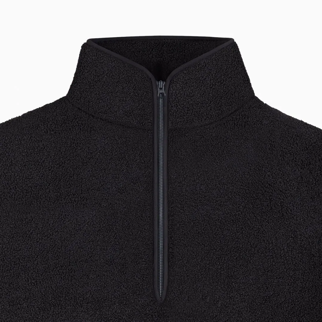 Sherpa Jacket With Half-Zip Closure