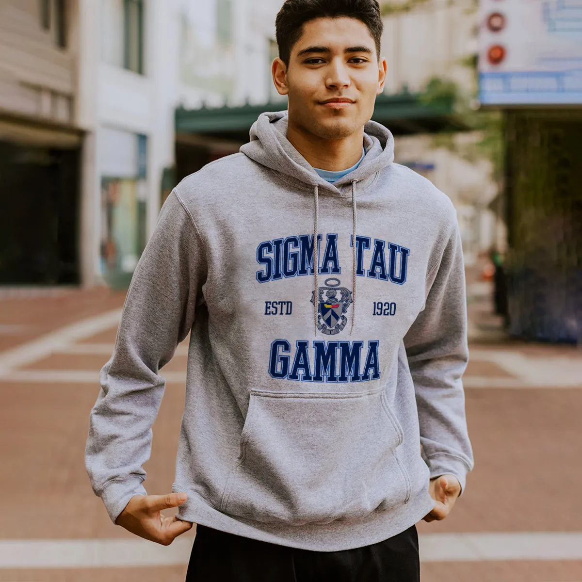 Sig Tau Classic Crest Hoodie