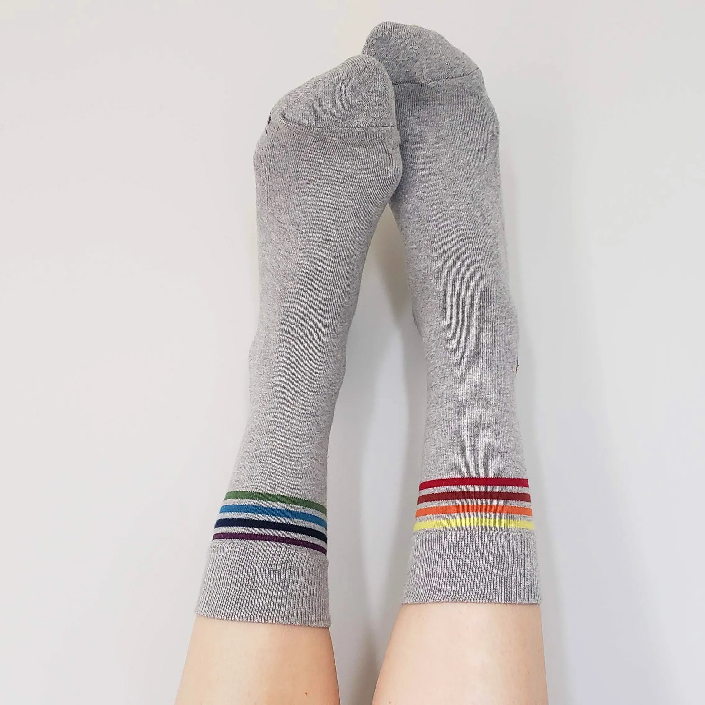 Socks that Save LGBTQ Lives - Gray Stripe