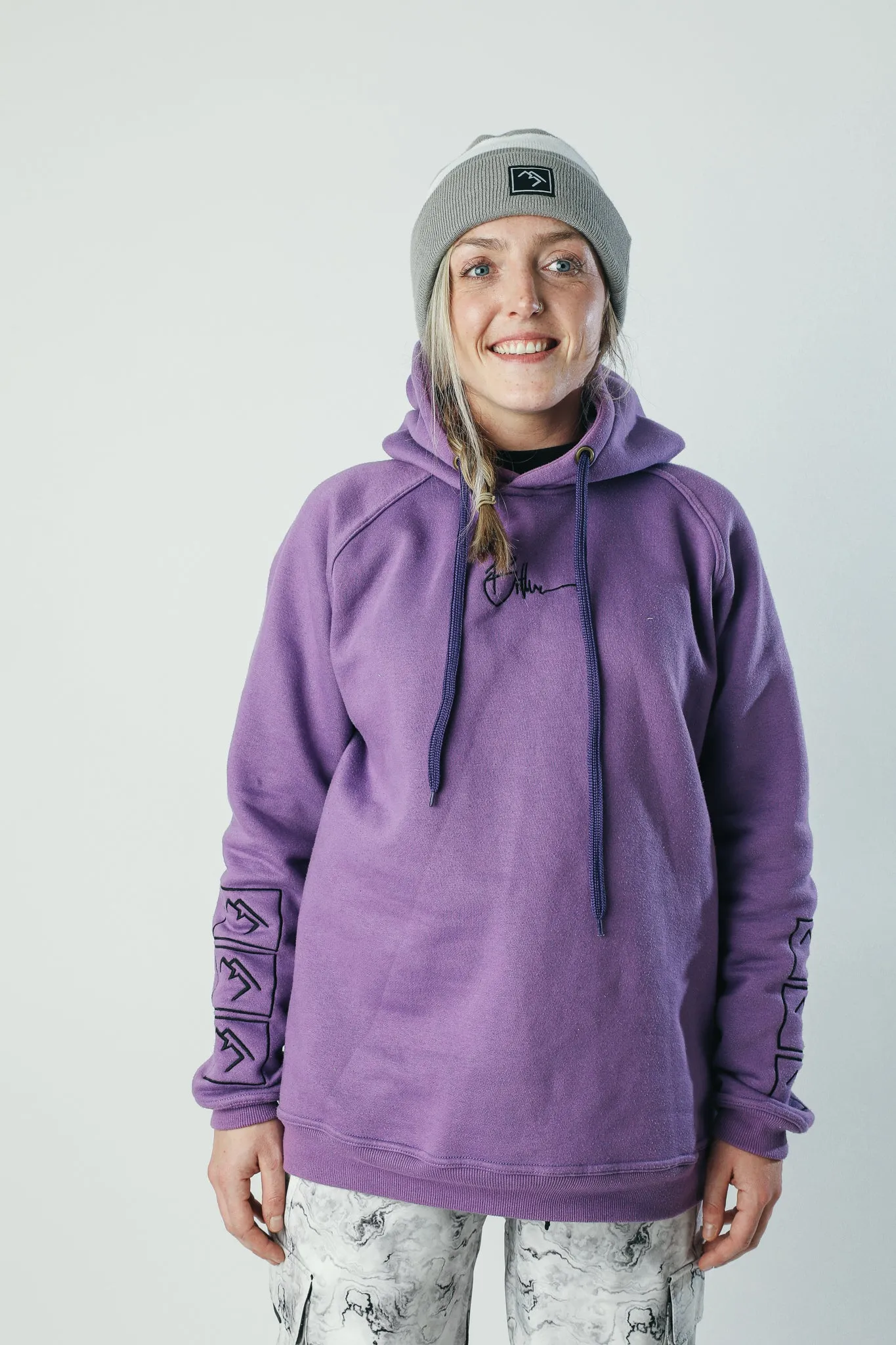 Stacked Hoodie - Purple