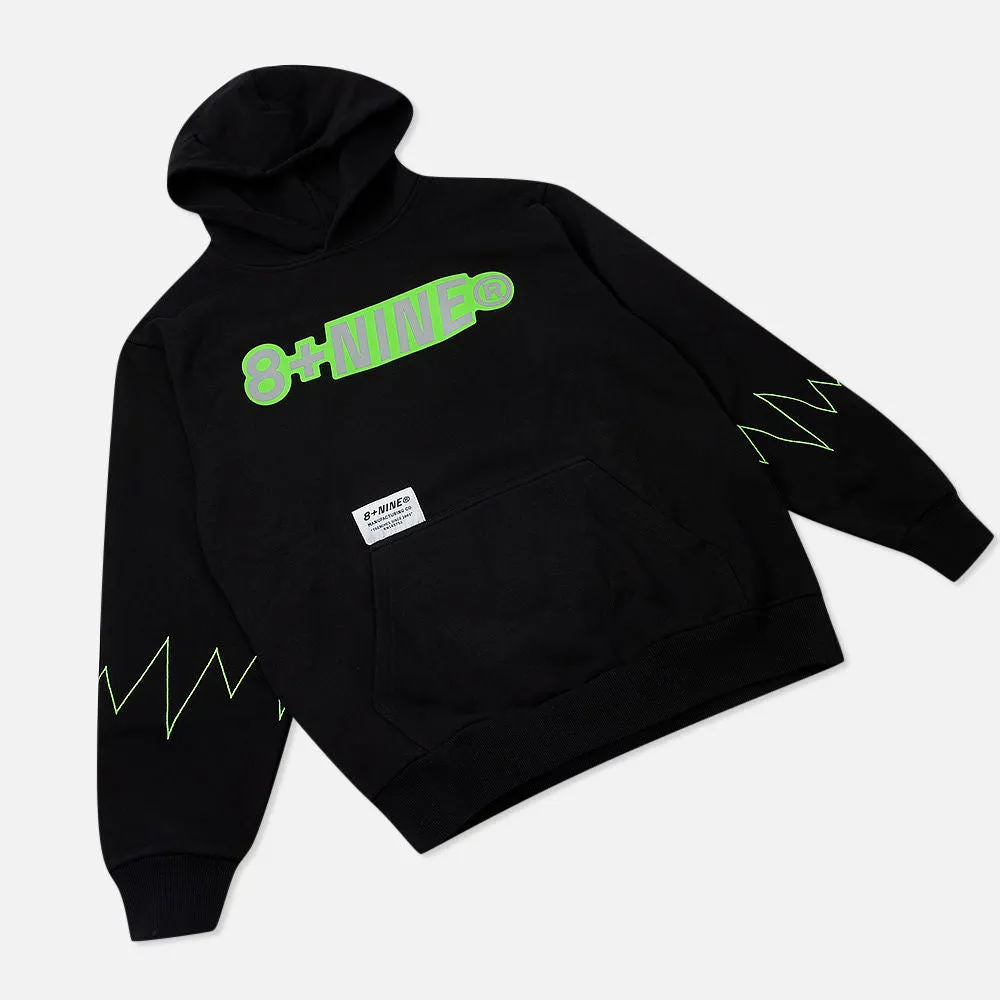 Static Fleece 3M Hooded Sweatshirt Black