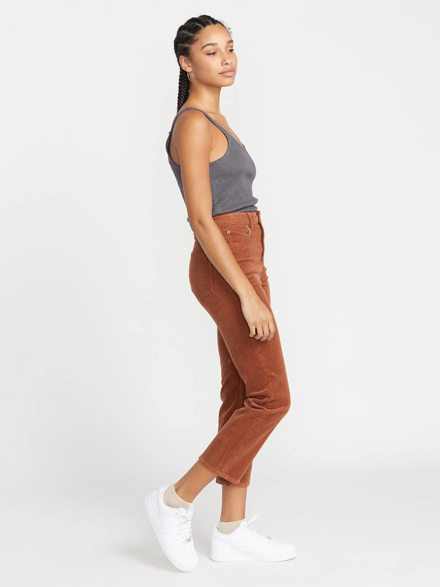 Stoned Straight Corduroy Pants - Nutmeg