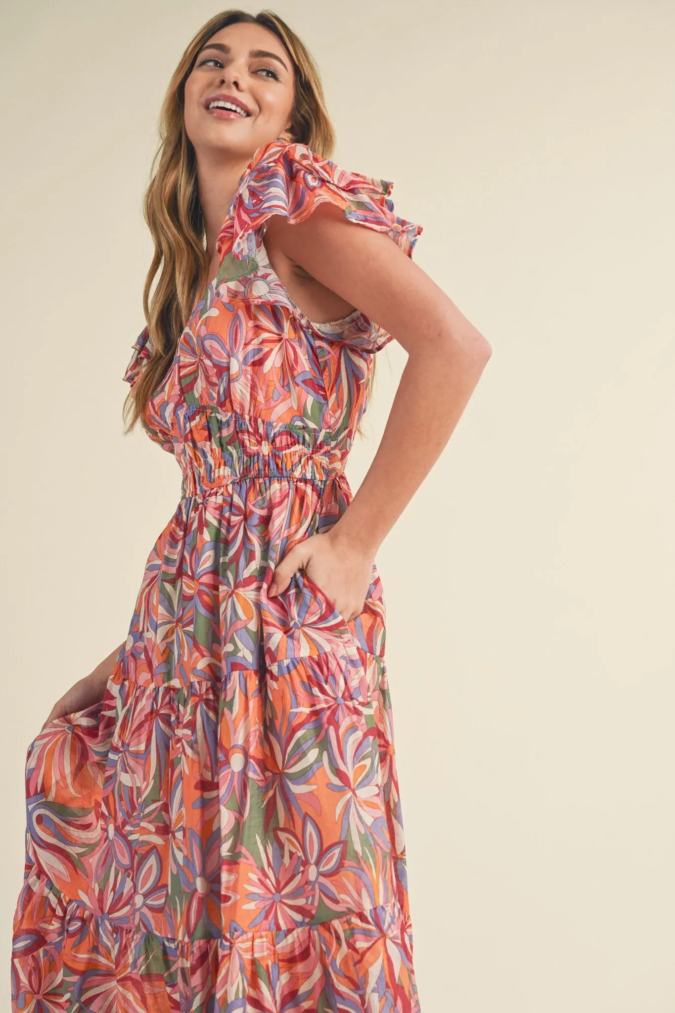 'Sunset Palms' Dress