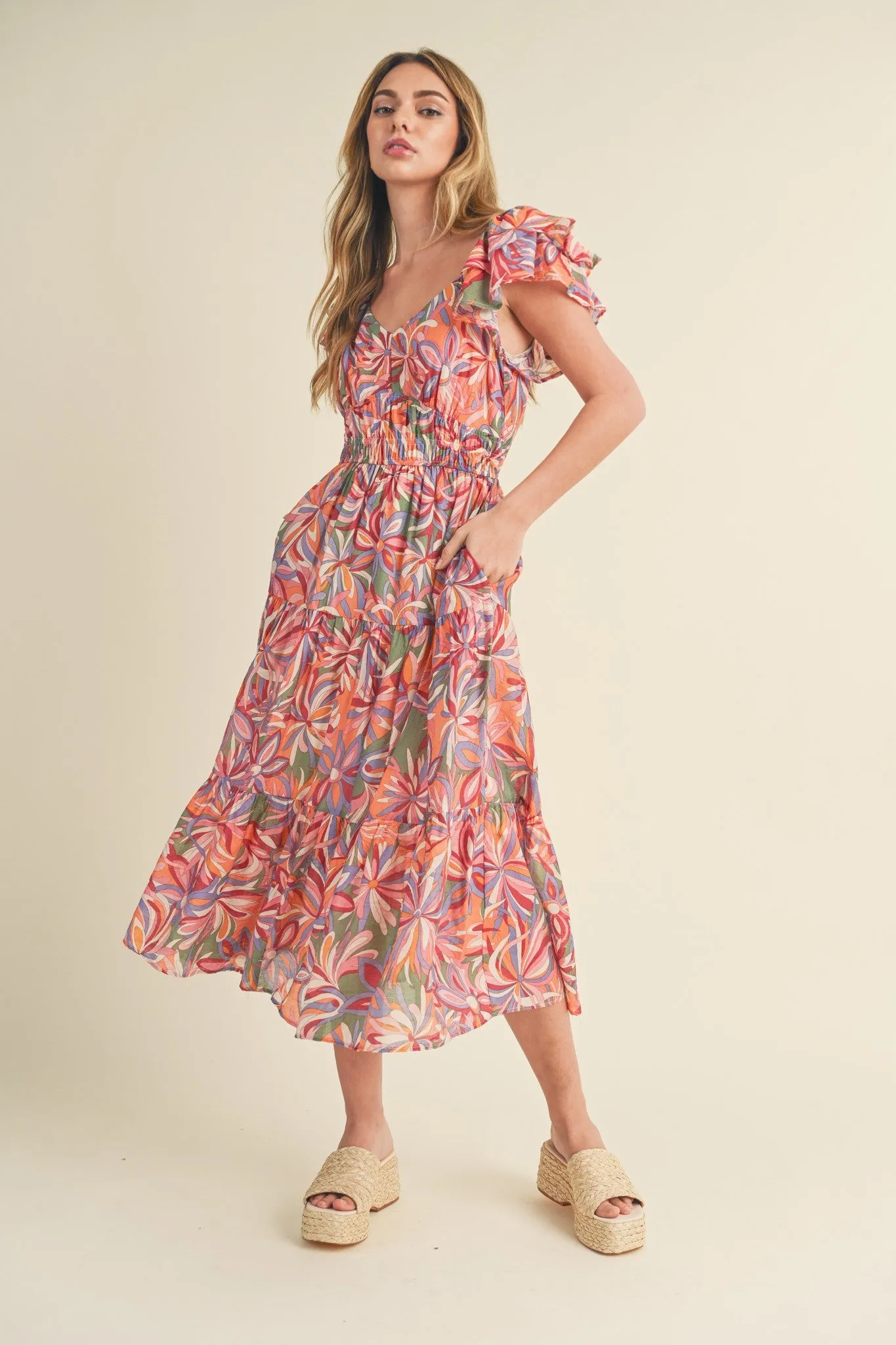 'Sunset Palms' Dress