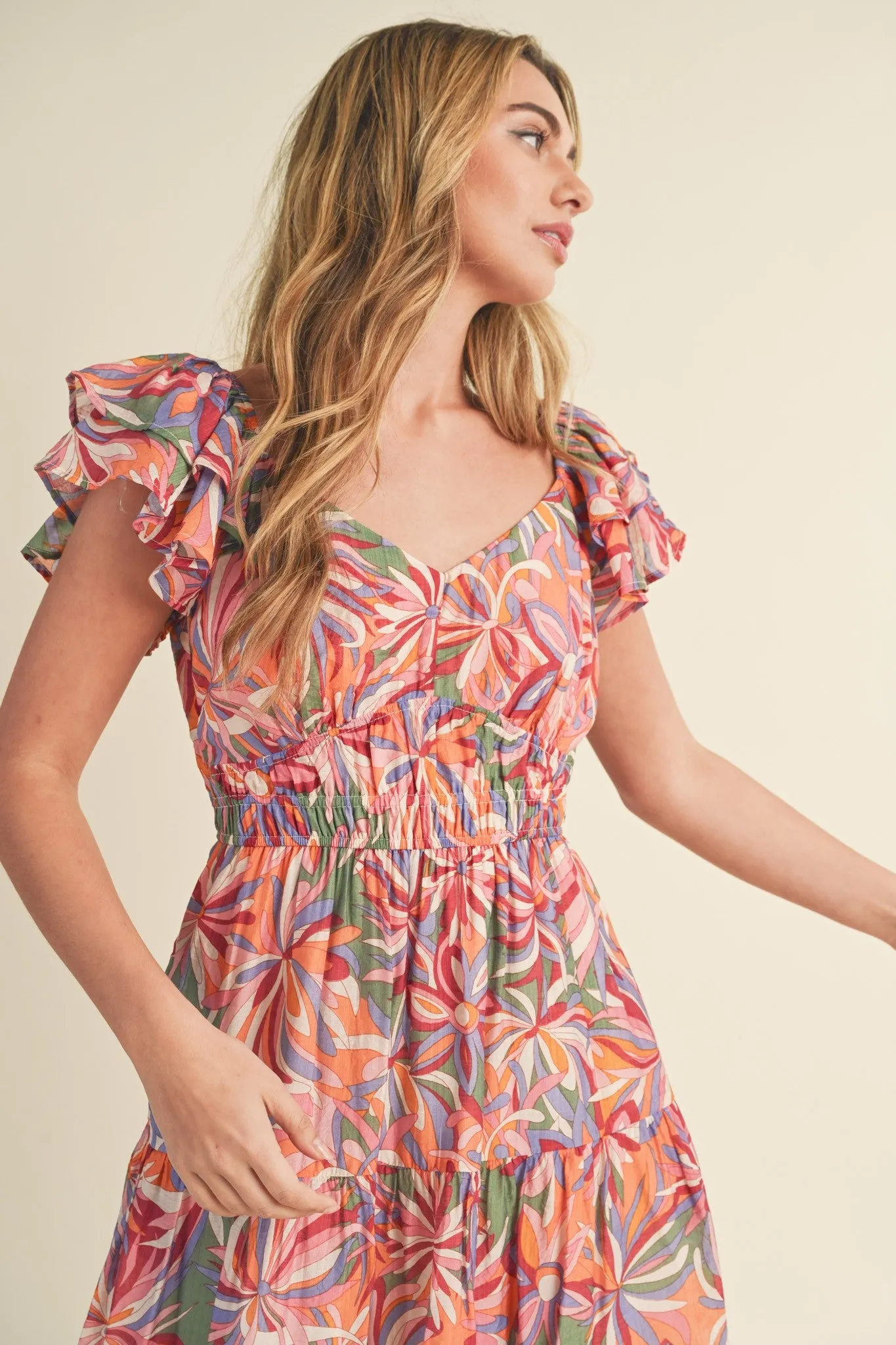 'Sunset Palms' Dress