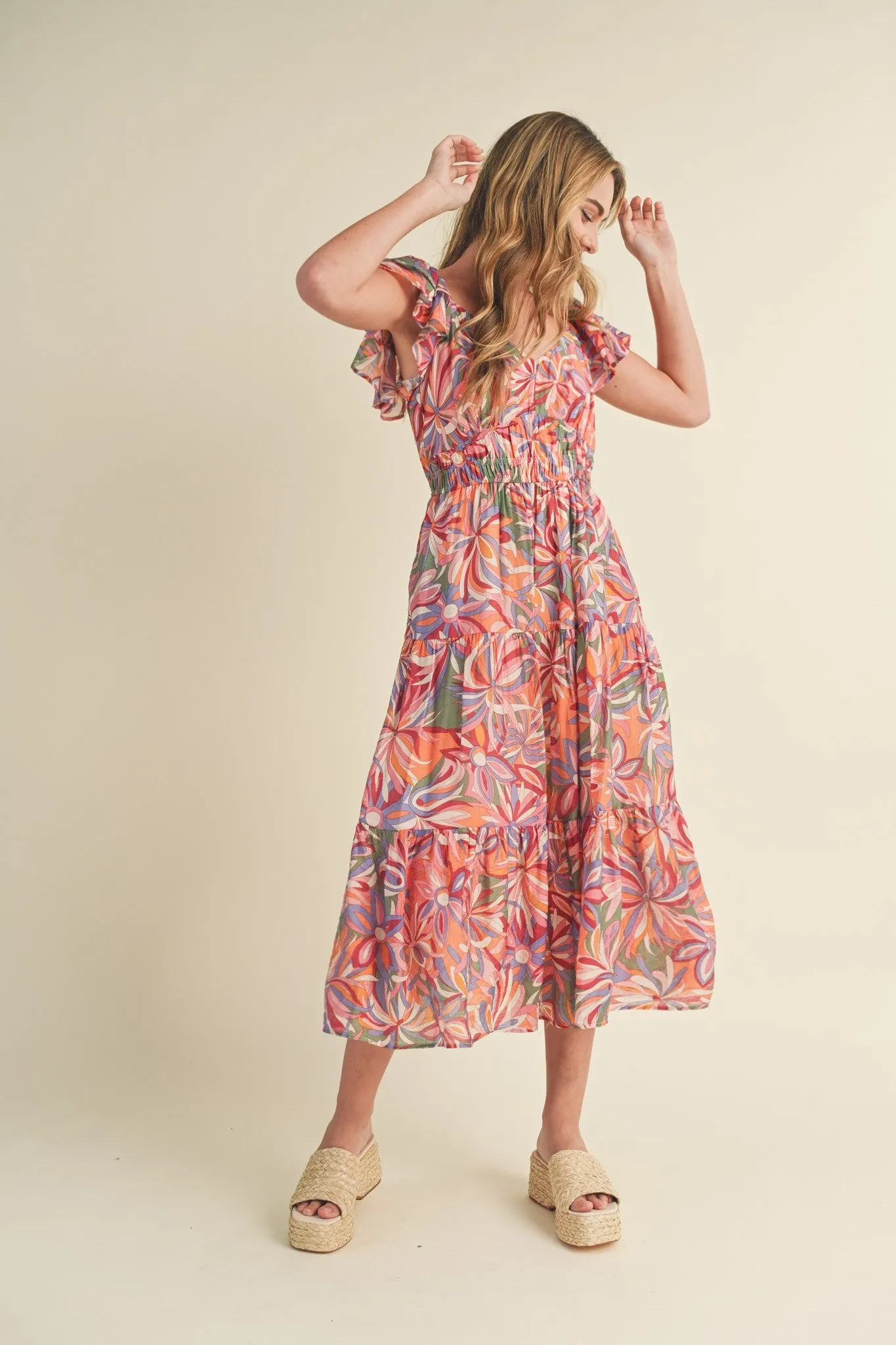 'Sunset Palms' Dress