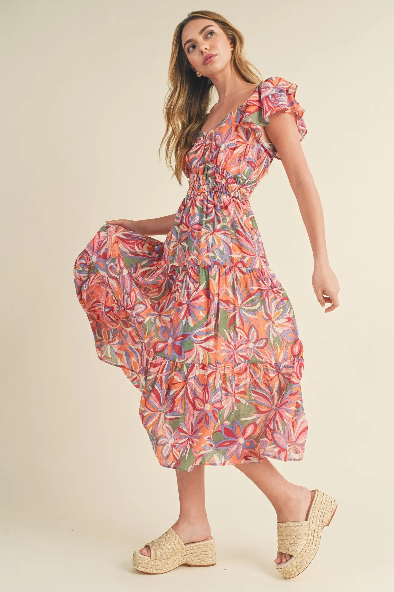 'Sunset Palms' Dress