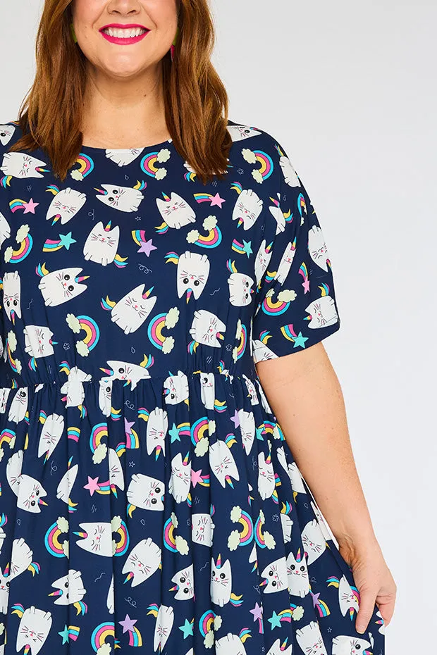 Superstar Caticorns Navy Dress