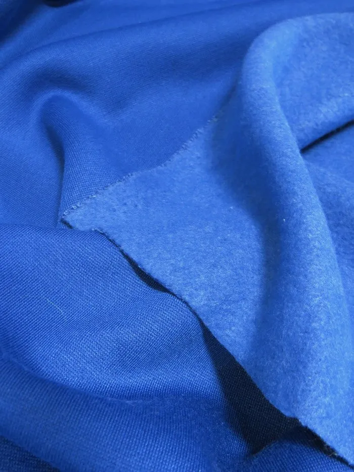 Sweatshirt & Apparel Polar Fleece Fabric / Royal Blue / Sold By The Yard