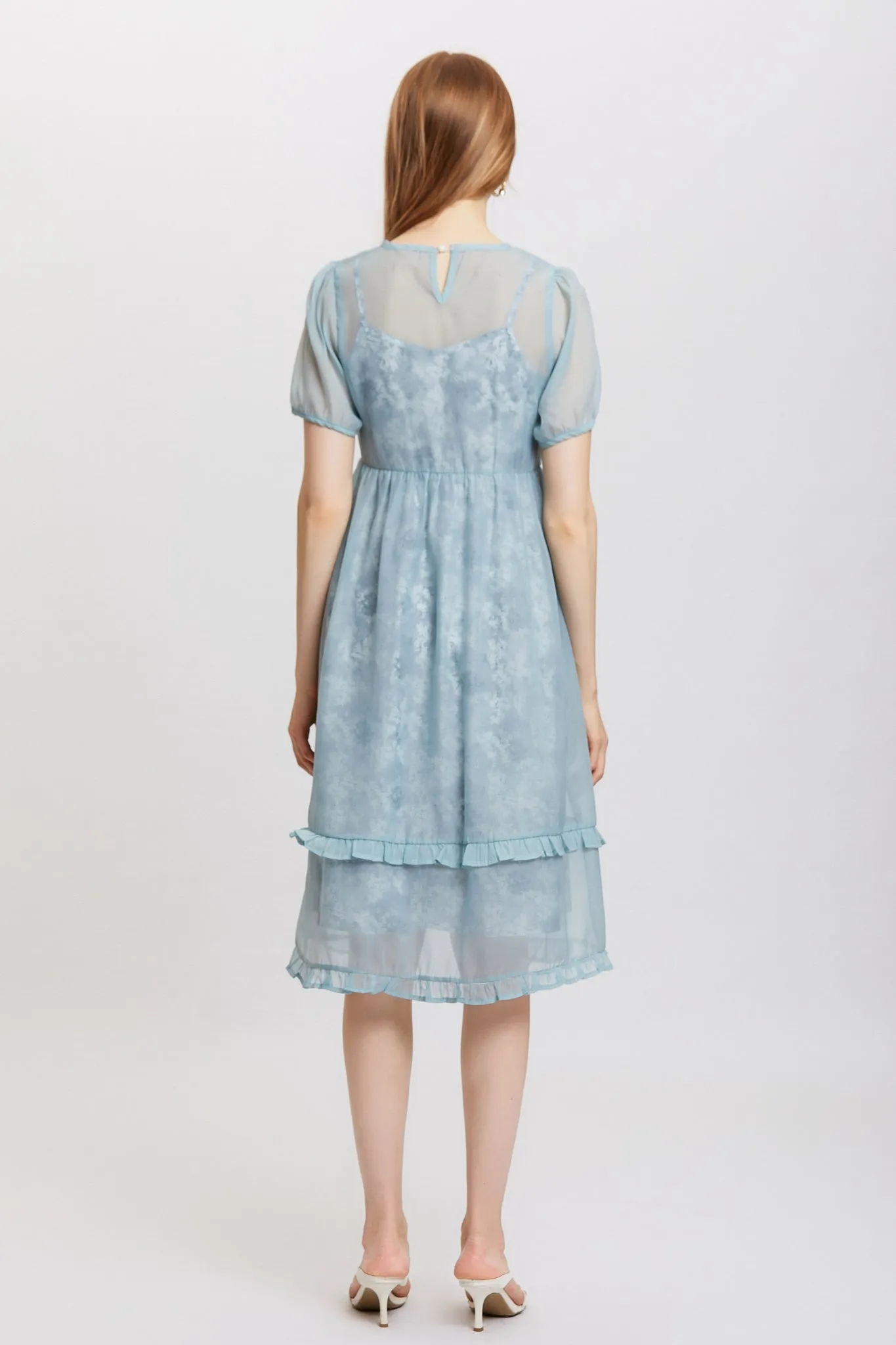 Sylphide | Odette Blue Chiffon Dress