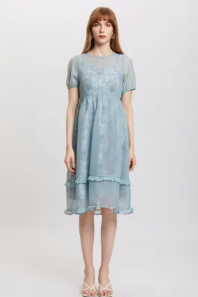 Sylphide | Odette Blue Chiffon Dress