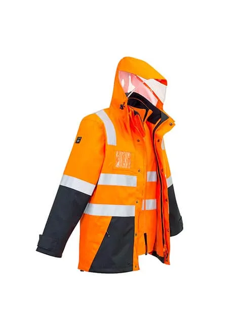 Syzmik Mens Hi Vis 4 In 1 Waterproof Jacket (ZJ532)