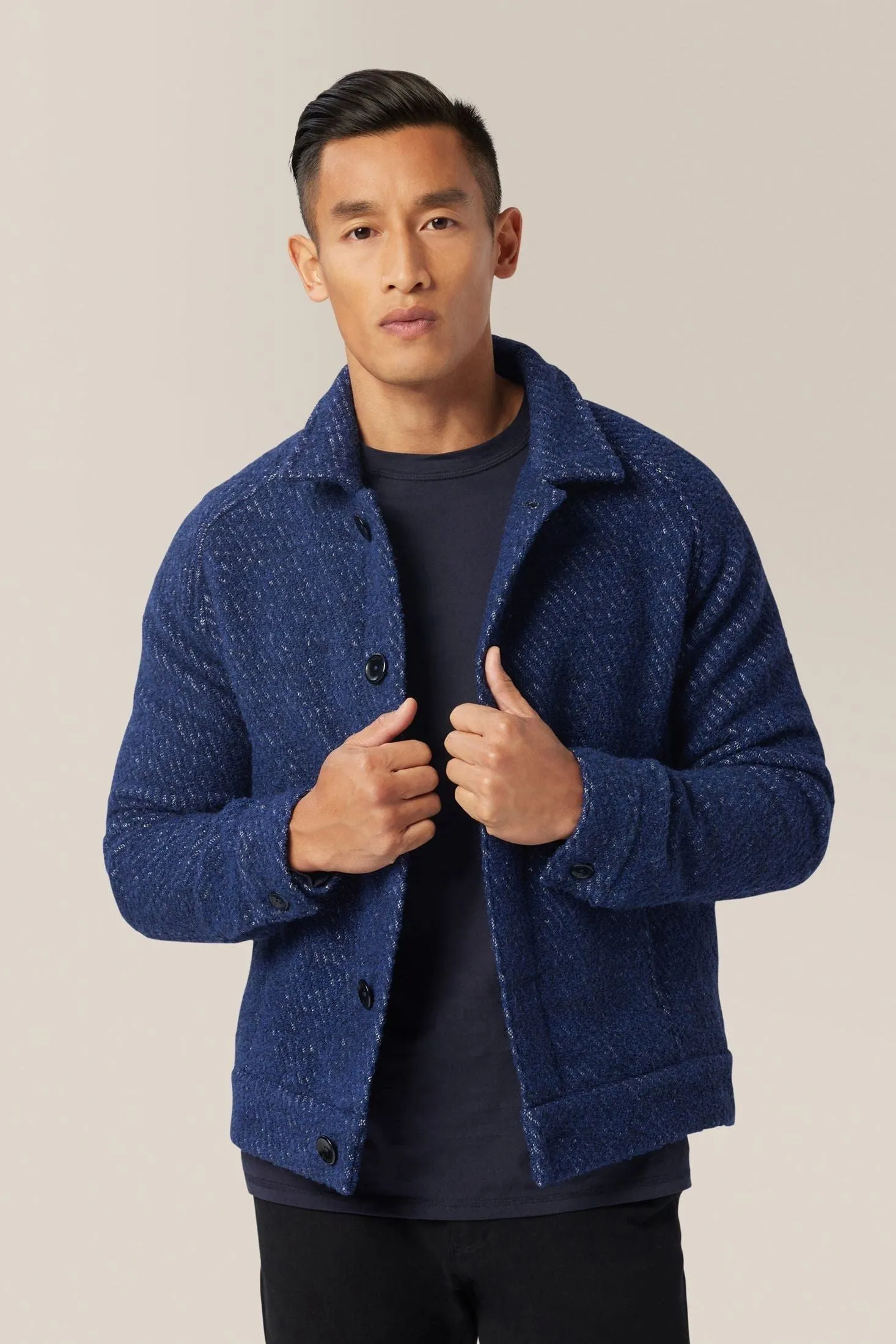 Textured Shirt Jacket | Recycled Polyester